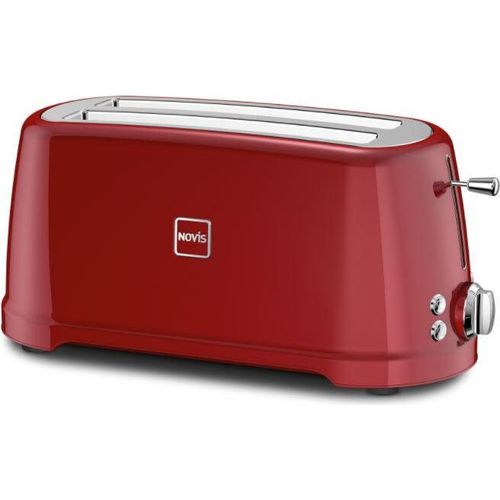Novis T4 - Toaster - 2 lange Schlitze - Rot