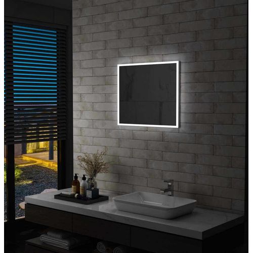 Badezimmer-Wandspiegel mit LEDs 60x50 cm