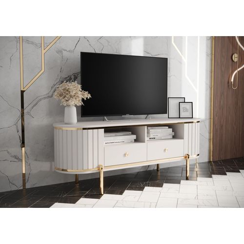 TV-Ständer TEYO – 150 cm, weiß