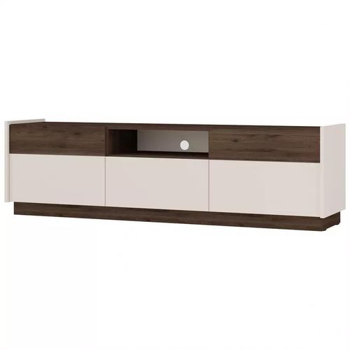 TV-Ständer HELENE – Beige / Okapi-Walnuss