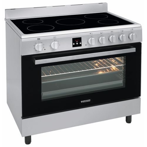 Oranier Koch-Back-Station Elektro-Elektro Edelstahl 90 cm 5 Kochzonen 105 Liter Großflächengrill DC1999
