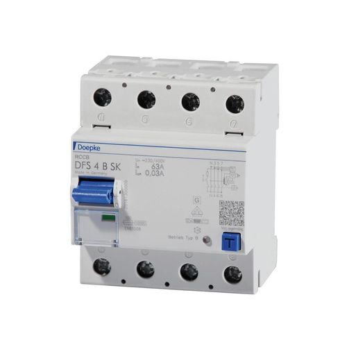 DOEPKE&CO. FI-Schutzschalter B 4p 440V 63A 0,03A 4TE REG