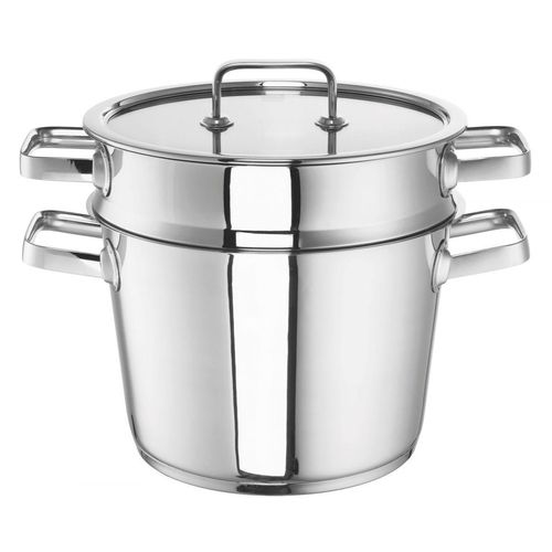 ROHE Germany Edelstahl-Spaghetti-Topf Conia, 24 cm, mit Einsatz