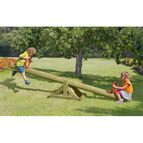 Holz Wippe / Kinderwippe Palisade massiv