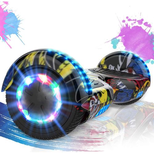 Hoverboards 6.5 Zoll-LED & Bluetooth mit 350W*2 Motorbeleuchtung-für Kinder und Jugendliche, Self Balance Scooter Elektroscooter Elektro Skateboard