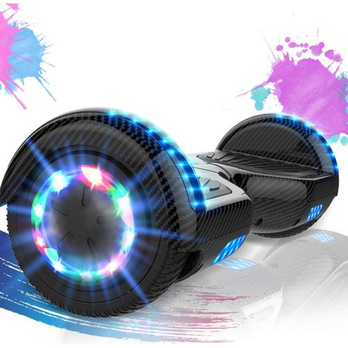 Hoverboards 6.5 Zoll-LED & Bluetooth mit 350W*2 Motorbeleuchtung-für Kinder und Jugendliche, Self Balance Scooter Elektroscooter Elektro Skateboard