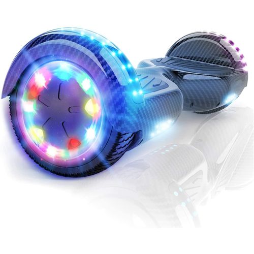 6,5 Zoll Hoverboard,Bluetooth Hover Board 700W Motor mit LED-Blitzrädern,Elektroscooter für Erwachsene,Elektro Skateboard Self Balance Scooter