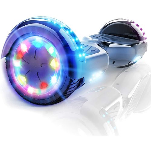 6,5 Zoll Hoverboard,Bluetooth Hover Board 700W Motor mit LED-Blitzrädern,Elektroscooter für Erwachsene,Elektro Skateboard Self Balance Scooter