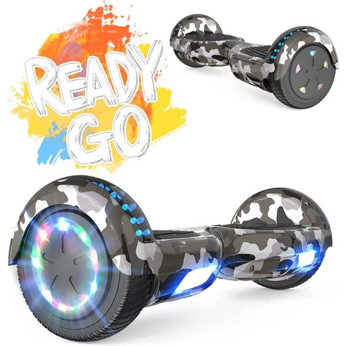 Hoverboards,Hoverboards Kinder,Self Balance Scooter 6,5 Zoll, Hoverboards mit schönen LED-Lichtern,Elektroroller mit Bluetooth-Lautsprecher, Geschenk für Kinder