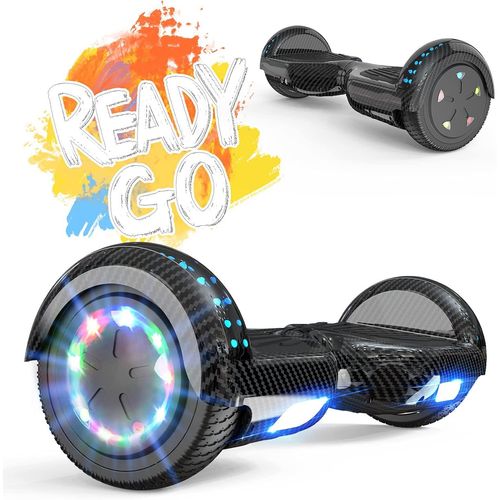 Hoverboards,Hoverboards Kinder,Self Balance Scooter 6,5 Zoll, Hoverboards mit schönen LED-Lichtern,Elektroroller mit Bluetooth-Lautsprecher, Geschenk für Kinder