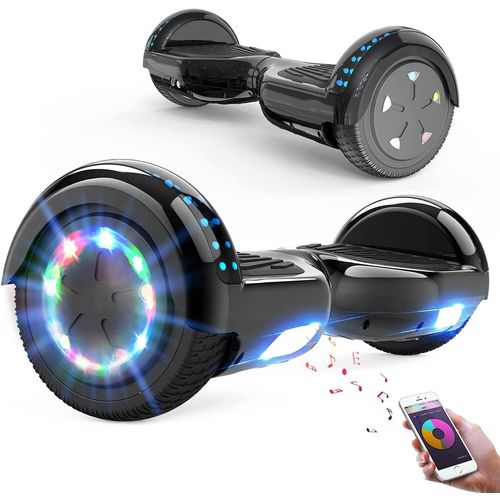 Hoverboards,Hoverboards Kinder,6,5 Zoll Self Balance Scooter,E-Scooter mit schönen LED-Lichtern,Bluetooth-Lautsprecher,Geschenk für Kinder
