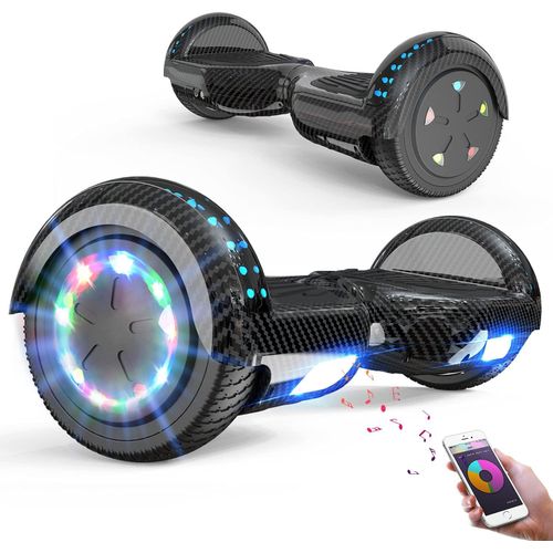 Hoverboards,Hoverboards Kinder,6,5 Zoll Self Balance Scooter,E-Scooter mit schönen LED-Lichtern,Bluetooth-Lautsprecher,Geschenk für Kinder