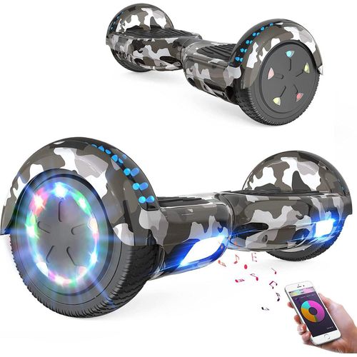 Hoverboards,Hoverboards Kinder,6,5 Zoll Self Balance Scooter,E-Scooter mit schönen LED-Lichtern,Bluetooth-Lautsprecher,Geschenk für Kinder