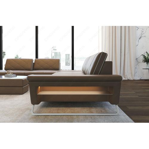Leder Wohnlandschaft Rotello Echtleder