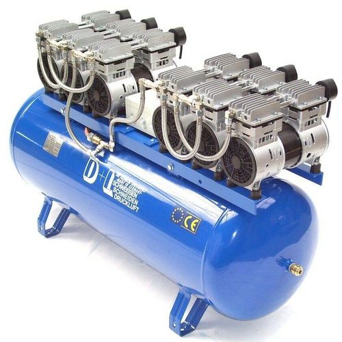 Druckluft Kompressor Silent Leise V12 540/8/270W Ölfrei Flüster Kompressor 6PS