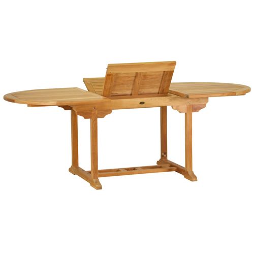 Gartentisch Teak Ausziehtisch Orvieto 150 ></noscript> 210 x 100 cm als flexibler Holztisch aus Teak ausziehbarer und unbehandelter Teaktisch oval