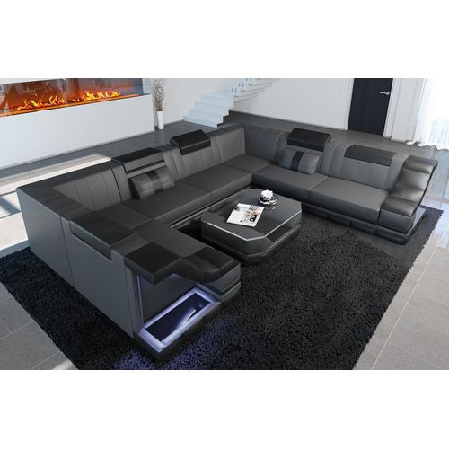 Wohnlandschaft Bianchi Mini Ledersofa Echtleder
