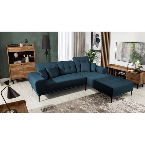 MIRJAN24 Ecksofa Rapallo, Stilvoll Polstermöbel, Modernes Eckcouch, Polstersofa vom Hersteller (Farbe: Samoa 7, Seite: Rechts)