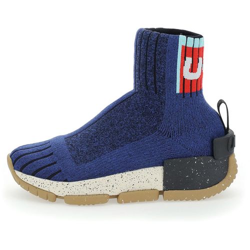 UYN Urquiola Urban Socken-Schuh mit beigefarbiger Sohle Damen blue melange 37