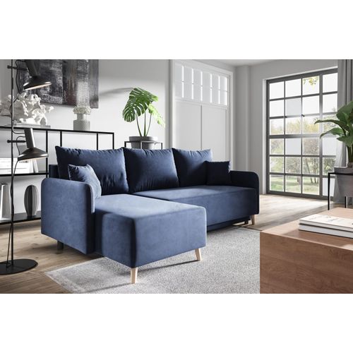 Ottomane Universalsofa, L-förmiges Ecksofa -Valletta braun Schlafsofa mit Schlaffunktion und Bettkasten, Lounge-Suite