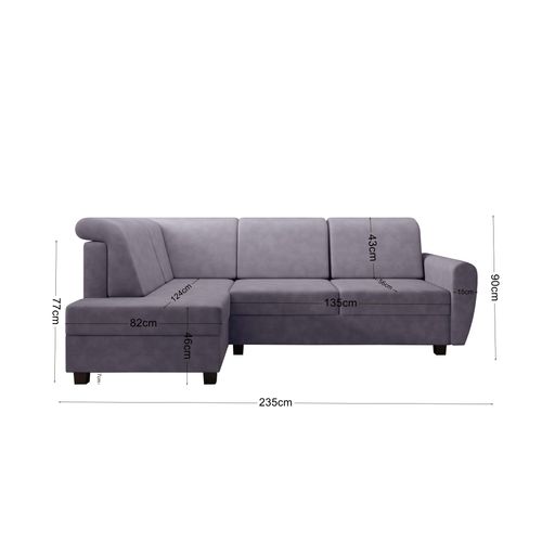 MODERNO Ecksofa mit Schlaffunktion 