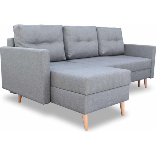 Ecksofa mit Schlaffunktion Malmo (Graphit)