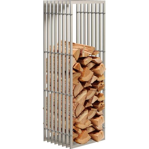 DanDiBo Kaminholzregal Innen Metall Edelstahl Kaminholzständer 96429 150 cm Holzkorb Kaminholzhalter Holzregal