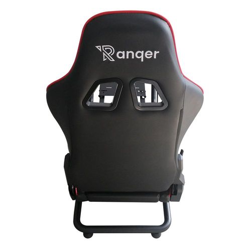 Ranqer Racing Simulator Stuhl Rennstuhl mit Stahlrahmen Racing Cockpit / Rennsimulations-Stühle Rückenlehne / Rennsimulator - verstellbar für Anfänger und Profis Metallrahmen E-Racer