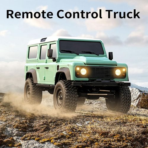 RC Auto, Ferngesteuerter LKW, 1:18, ferngesteuertes Auto, Gelaendewagen, Allradantrieb, 2,4 GHz, RC Auto, Kletterauto mit LED-Leuchten