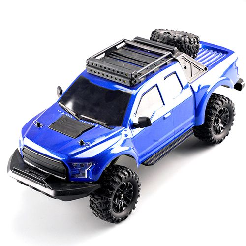 Ferngesteuertes Auto, 1:16 4WD Ferngesteuertes Auto fuer Kinder, Jungen und Maedchen, 2,4 GHz wiederaufladbares Hochgeschwindigkeits-Gelaendefahrzeug, elektrisches Spielzeugauto mit LED-Leuchten