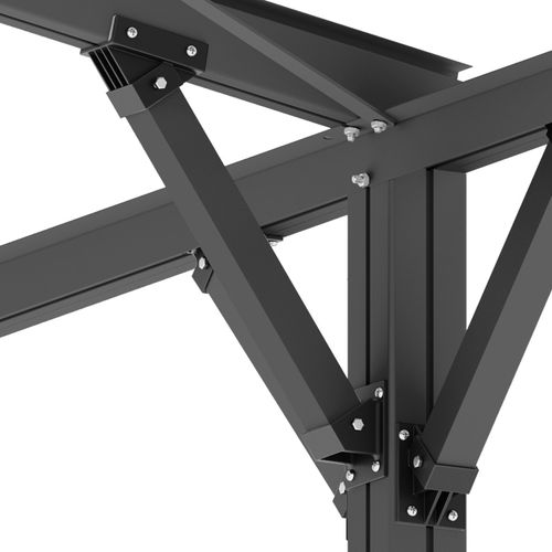 GFP Carport 2,85x5,05m Auto Unterstand Aluminium Anthrazit