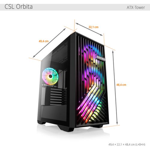 Gaming PC AMD Ryzen 5 7600, 3800 MHz, AMD Radeon Graphics, 16 GB DDR5-RAM, 500 GB M.2 SSD, Windows 11, USB 3.2 | M10930H
