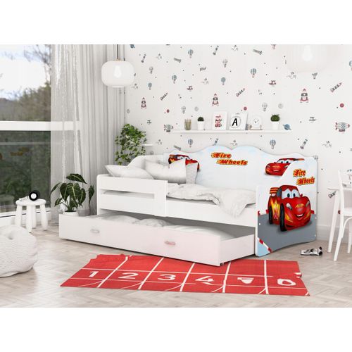 Kinderbett mit Matratze und Schublade NELI Jugendbett spielbett 160x80 stickern nr.4