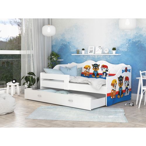 Kinderbett mit Matratze und Schublade NELI Jugendbett spielbett 160x80 stickern nr.7