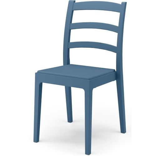 Set mit 4 Stühlen – ARETA – REA – 51 x 46 x H88 cm – Benzin