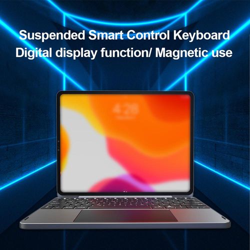 Tablet Smart Control Case-Tastatur, Gehaeuse aus Aluminiumlegierung, integrierter Hall-Schalter, energieeffizientes Laden vom Typ C, lange Akkulaufzeit, dreistufige Hintergrundbeleuchtung, breite Kompatibilitaet fuer iPad Pro 11''/12''