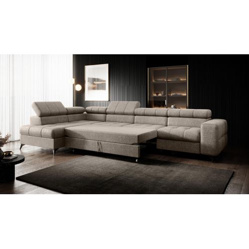 Modernes Ecksofa Pudding maxi - mit Schlaffunktion und verstellbaren Kopfstützen Links INFINITY 8