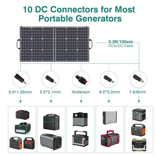 SWAREY 518Wh Powerstation Solar Generator mit 100W SOLARPANEL