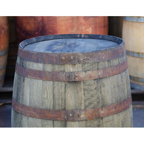Temesso Originales schottisches Whiskyfass, Eichenfass, Holzfass, Whisky Fass, als Stehtisch - 190L (Naturbelassen)