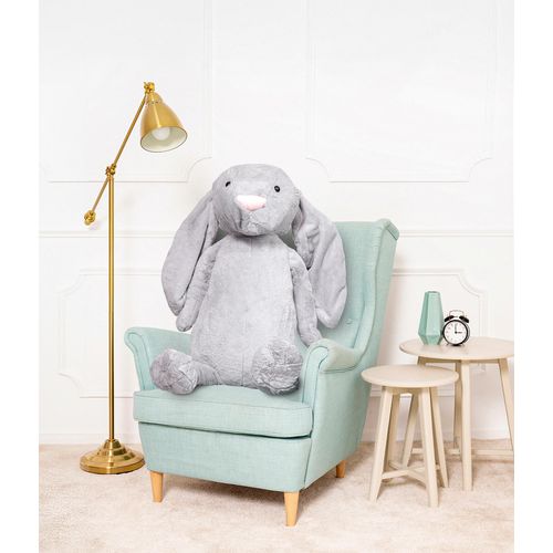Gustaw Groß Kaninchen Figo (Dunkelgr, 120cm) - Plüsch Kuscheltier, Plüschkaninchen - XXL Kaninchen Tier, Plüsch Mega Gross Kaninchen Plüschtier Kinder
