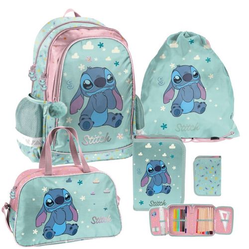 Rucksack-Schulset 4-teilig Lilo & Stitch Disney DS25FF Paso