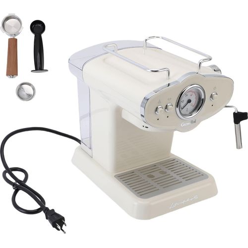 Kaffeemaschine mit Milchaufschäumer Edelstahl 15 Bar Halbautomatische Kaffeemaschine für Cappuccino Latte US Stecker