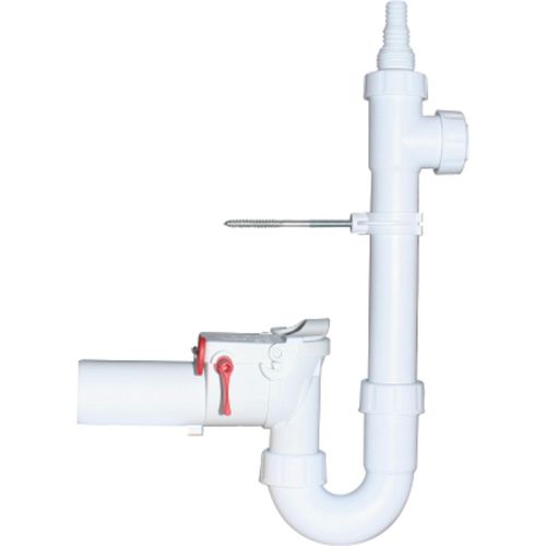 CONEL Drain Geräteanschluss Siphon 50 mm mit Doppel RSV und Befestigung