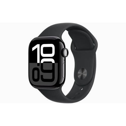 Apple Watch Series 10 (2024) GPS + Cellular 42 mm - Aluminium Diamantschwarz - Sport loop Schwarz