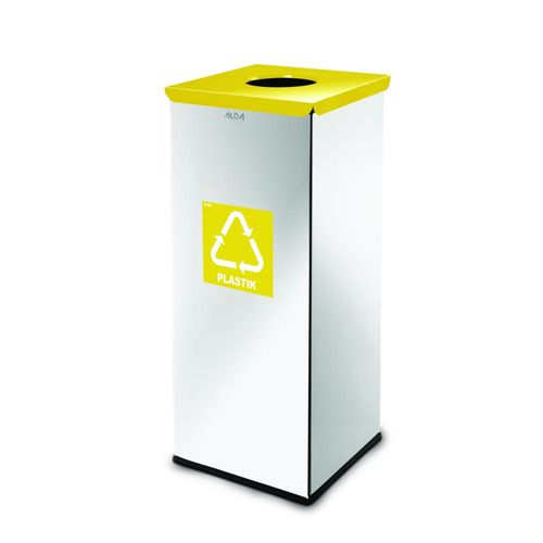 ALDA Eco Square Abfalleimer 60L - gelb