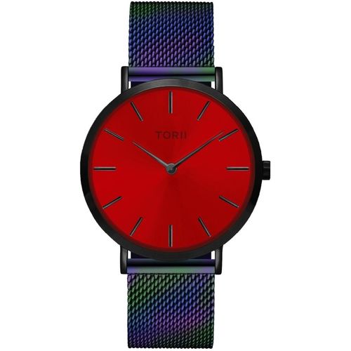 Armbanduhr Damen Herren TORII B38MM.TB rot klassisch modisch.