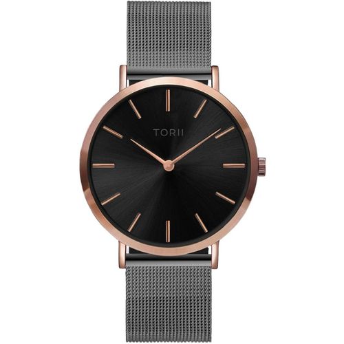 Armbanduhr für Damen und Herren TORII R38AS.BR in Grau, klassischer Mode-Stil.