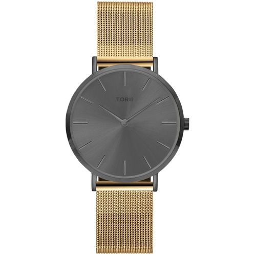 Damen Armbanduhr TORII A34GS.AA in klassischem Gold-Look.
