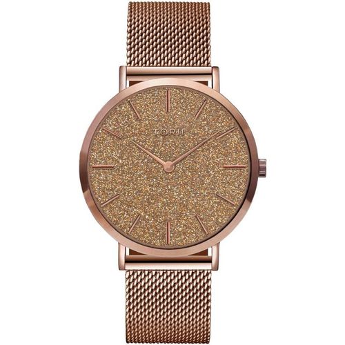Damen Armbanduhr TORII R38RM.3R in rosa Gold, klassische Mode.