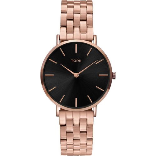 Damen Armbanduhr TORII R34RB.BR in Roségold, klassisch und modisch.